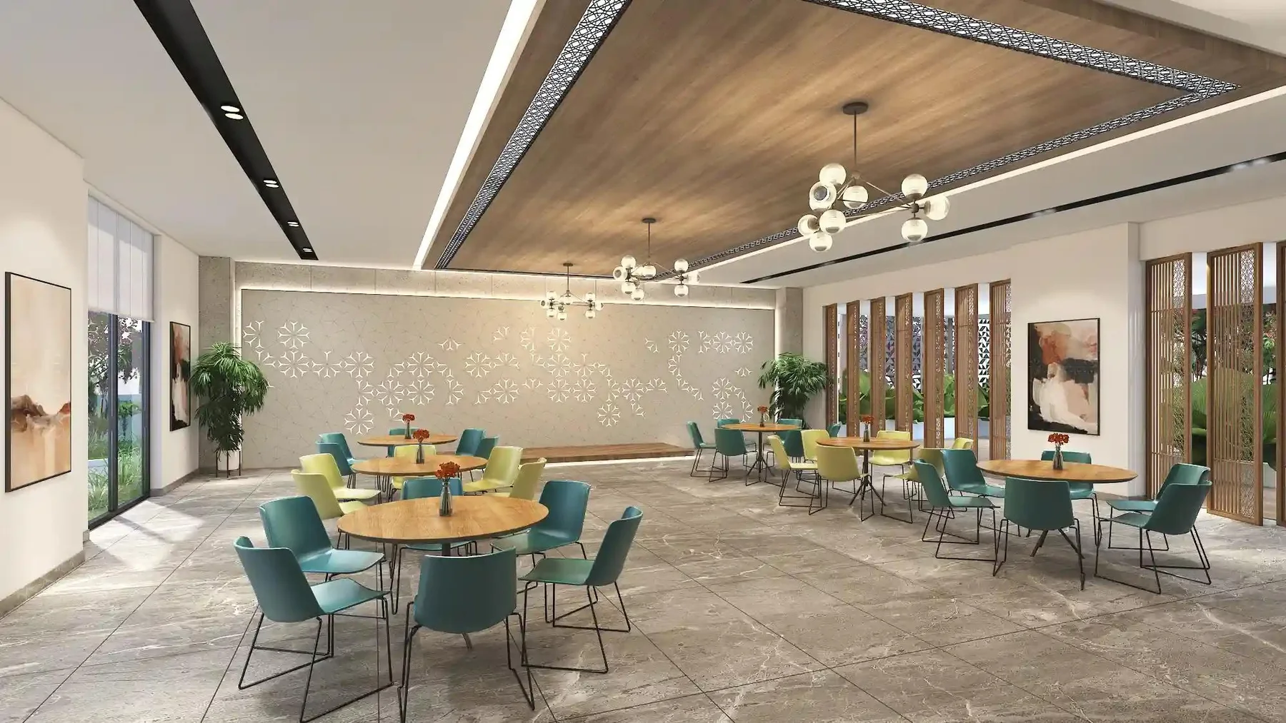 2 BHK plus Study Luxe interior