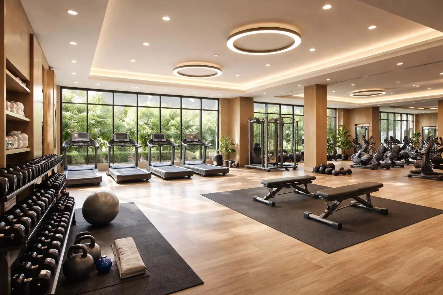 Fitness centre lifestyle visual