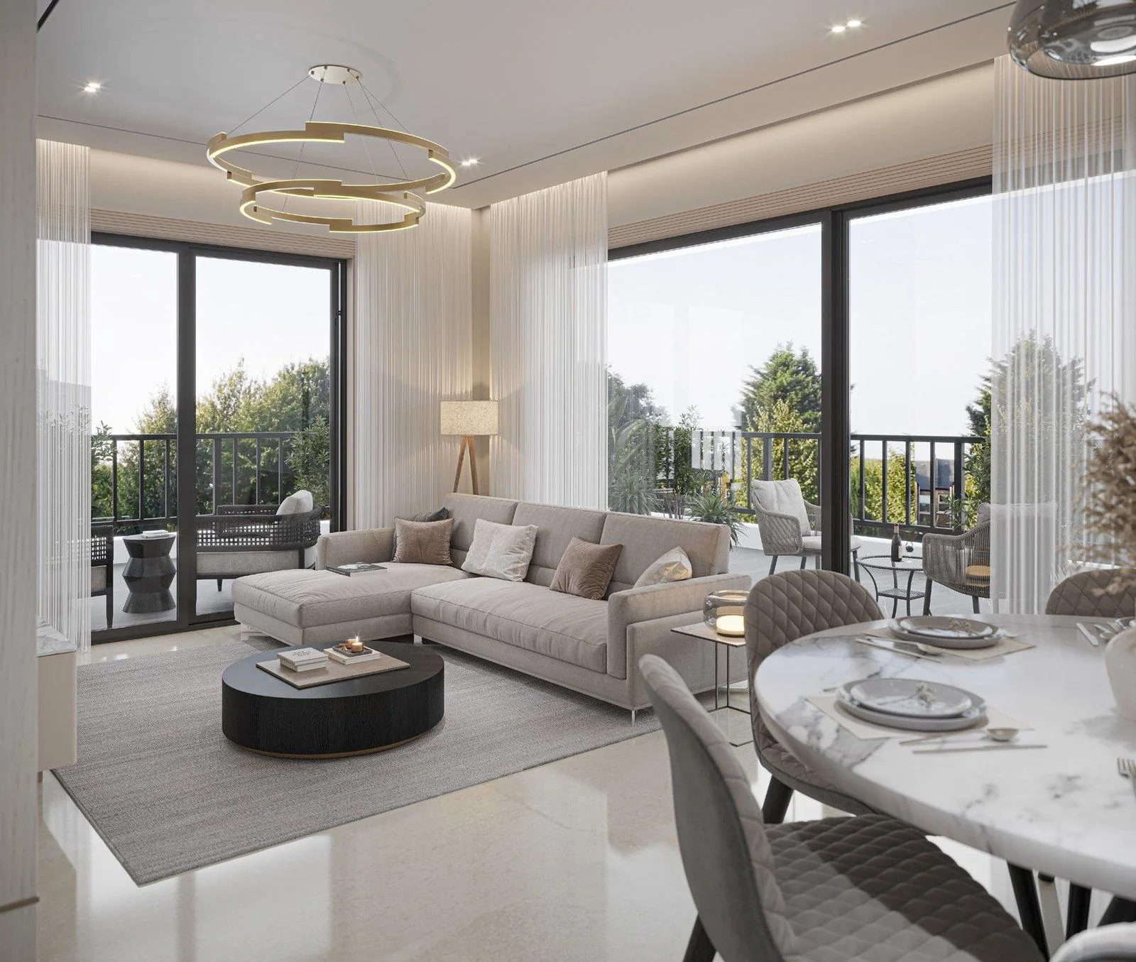 3 BHK plus 2T Grande interior